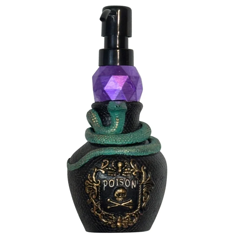 Black Green Snake Poison Soap / Lotion Dispenser Gothic Apothecary‎ Decor